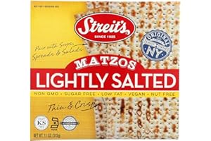 SATTIE STREITS MATZO LIGHTLY SALTED, 11 OZ, PK- 12