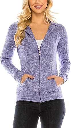 lightweight zip up sweatshirt