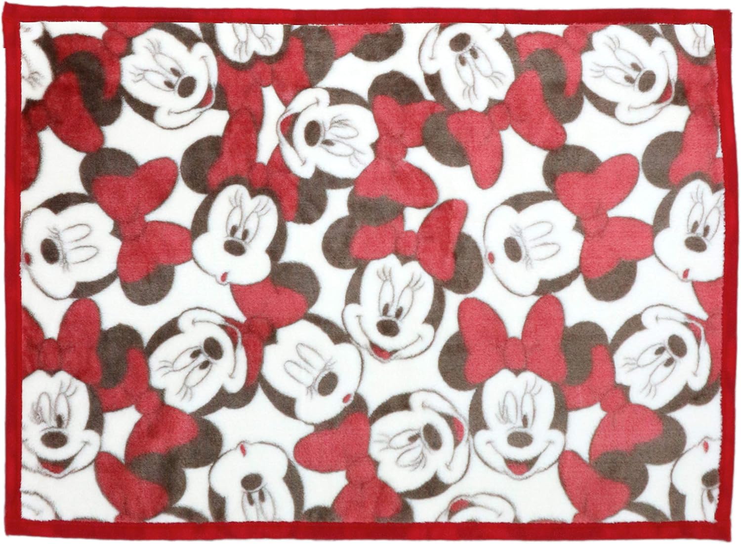 Amazon Co Jp 丸眞 ひざ掛け ディズニー ミニー 70 100cm フェイシーズ ミニー 厚手素材 ホーム キッチン