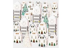 HEIPINIUYE 24 Empty Advent Calendar Boxes to Fill Yourself DIY Empty Christmas Countdown Calendars 2025 Fillable Advent Calen
