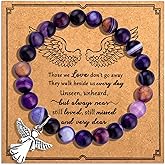 WXCATIM Memorial Gifts Sympathy Gifts For Loss Of Loved One Bereavement Gift Idea Remembrance Bracelet For Loss Of Mom Dad Husband Wife Son Daughter Loss Of a Mother Sympathy Gift
