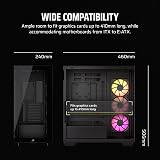 Corsair 3500X ARGB Mid-Tower PC Case Panoramic Tempered Glass view 8