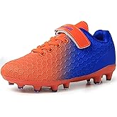 BomKinta Kids Soccer Cleats Firm Ground Athletic Outdoor Football Shoes