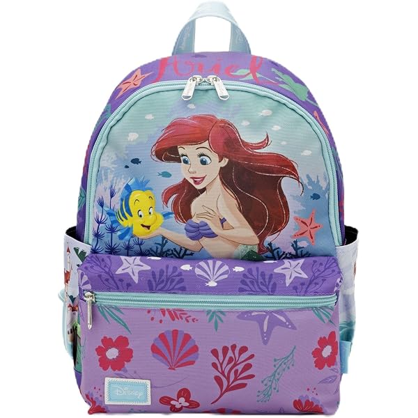 Disney Ariel Kids Backpack - Lavender and Aqua 81dQ8NenkEL._AC_SY200_QL15_.jpg main image 4