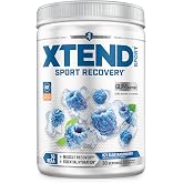 XTEND Sport BCAA Powder Blue Raspberry Ice - Electrolyte Powder for Recovery &amp; Hydration with Amino Acids - 30 Servings