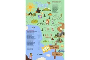 RACCOON ON THE MOON Take a Hike - LA Hiking Map