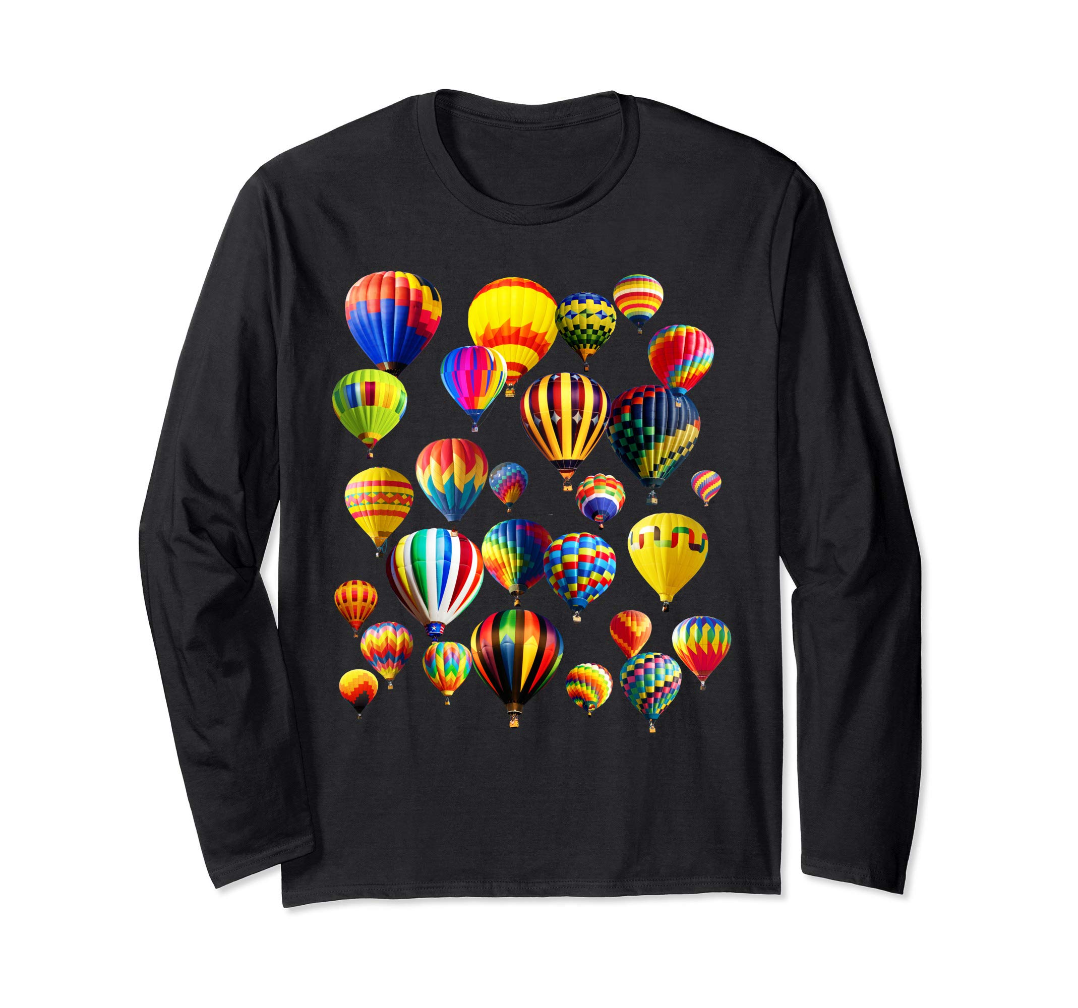 Cute Hot Air Balloon Ride Aviation Balloons Long Sleeve T-Shirt