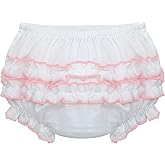 Carriage Boutique Baby Ruffle Panty Diaper Covers For Girls - Classic Baby Bloomers Diaper Cover