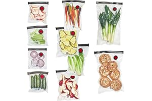 ZWILLING Fresh & Save 10-pc Vacuum Sealer Bag Set - Assorted Sizes, Meal Prep, Reusable Snack Bags, Reusable Sous Vide Bags, 