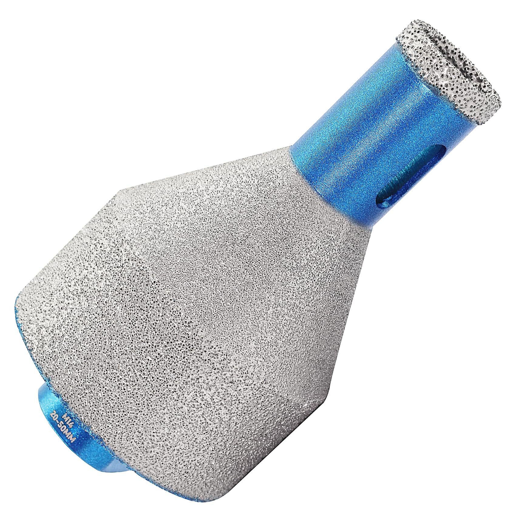 Diamond Core Drill Bit 20-50mm- BRSCHNITT Diamond Finger Milling Bits, Diamond Beveling Chamfer Bit,for Drilling Enlarging Shaping Holes of Porcelain Tile Ceramic Marble Granite Countertop — image 1