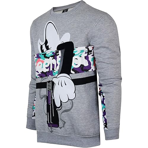 Screenshotbrand Mens Urban Hip Hop Premium Fleece - Pullover Activewear Street Fashion Crew Neack Sweatshirt