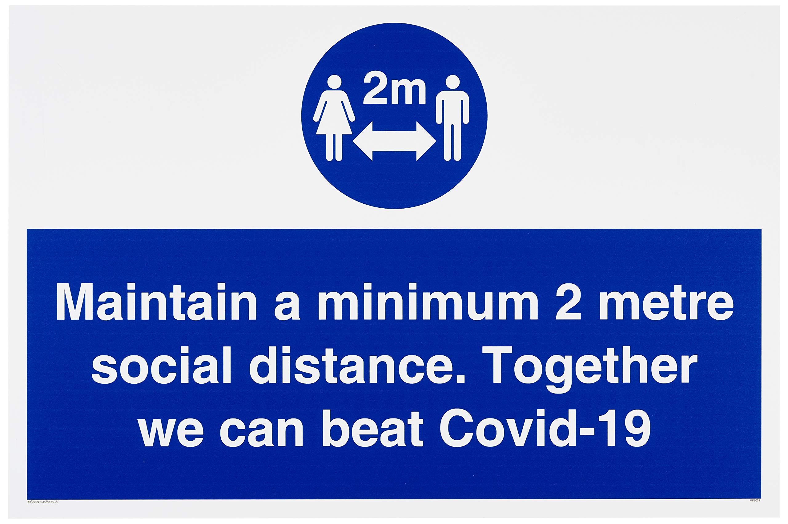 Maintain a minimum 2 metre social distance. Together we can beat Covid-19