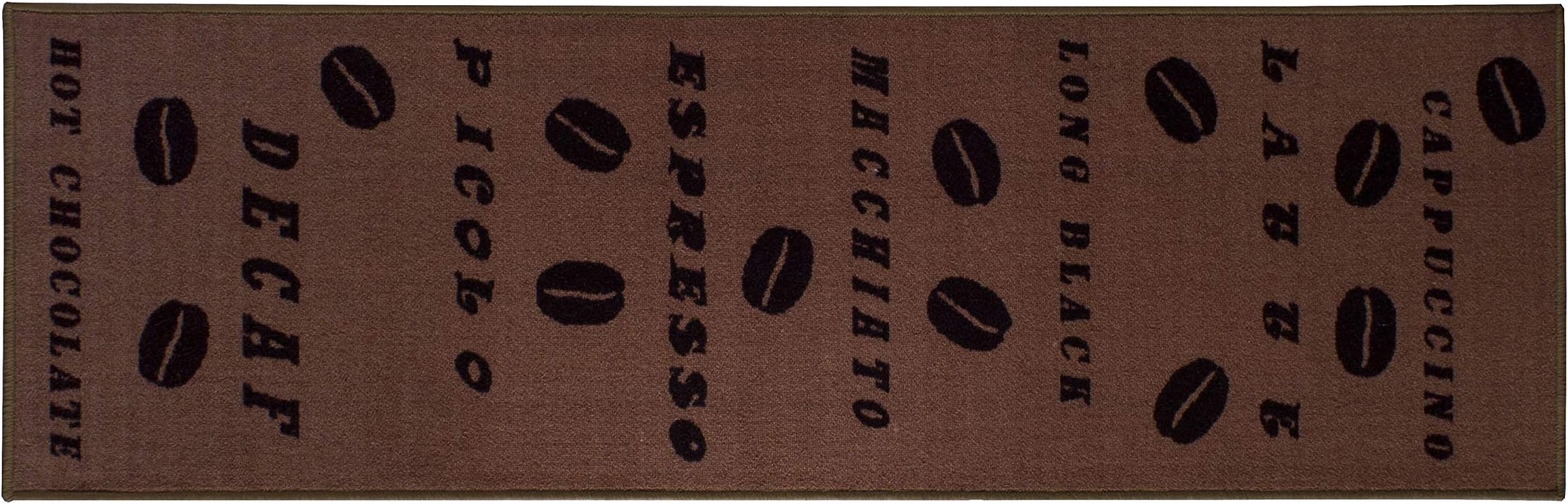 Andiamo Runner, Chocolate 57 x 180cm, OEKO-TEX Standard 100, Washable, Kitchen Runner
