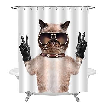 Amazon Com Mitovilla Cat With Peace Fingers In Black Leather