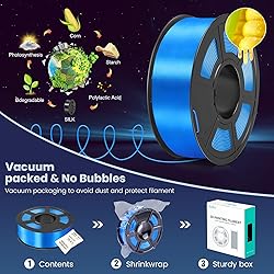 SUNLU 3D Printer Silk Filament,Shiny Silk PLA