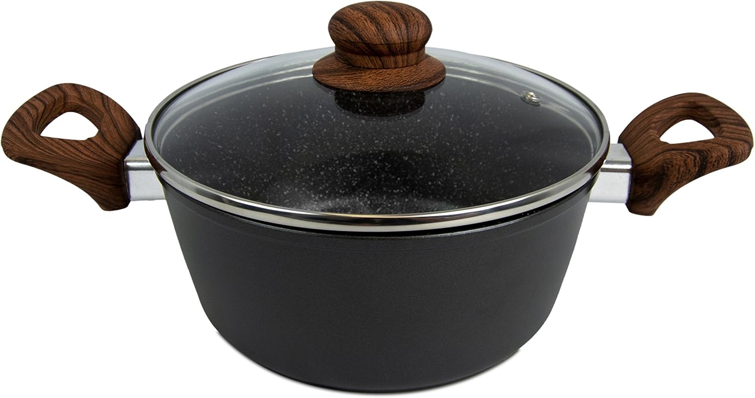 2QT NonStick Casserole with Lid by Chef's Counter Kitchen