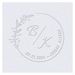 OFCCUSTOM Wedding Embosser Personalized Name Date