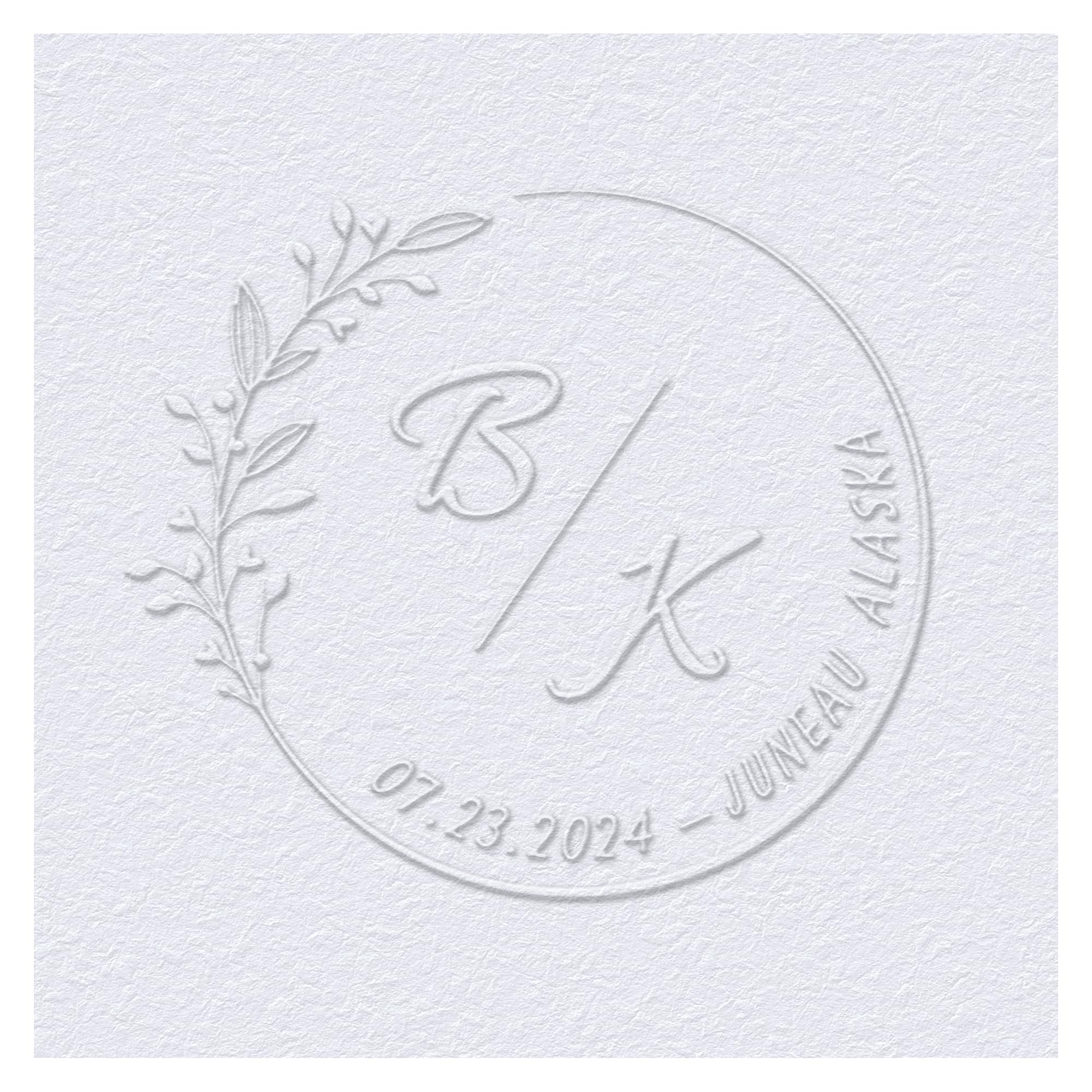 OFCCUSTOM Wedding Embosser Personalized Name Date