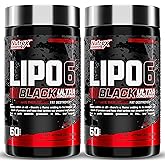 Nutrex Research Lipo-6 Black Ultra Concentrate Thermogenic Fat Burner Supplement, Increase Weight Loss, Energy & Intense Focus 120 Diet Pills