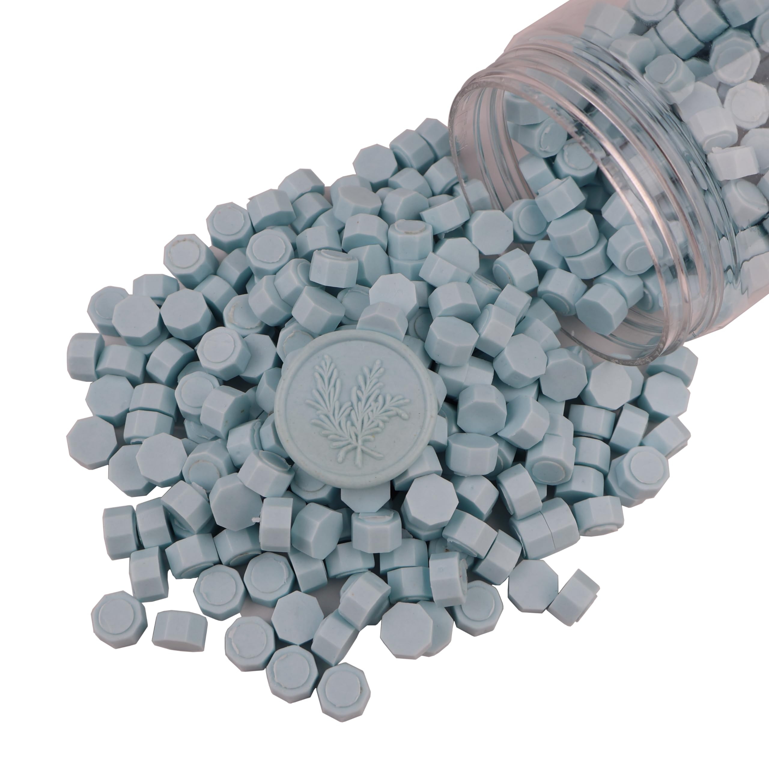 400 Pieces Sealing Wax Beads for Seal Stamp, PORXFLY Waxs Seal Beads Great for Wedding Invitations, Wine Packages,Cards Envelopes, Gift Wrapping (Ocean Blue) — image 1