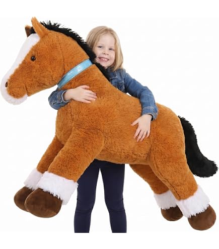 Caballo De Palo Con Sonidos Reales – Peluche De 39 Pulgadas, Con Ruedas, Mango Antideslizante Y Diseño Desmontable, Regalo Ideal Para Niños