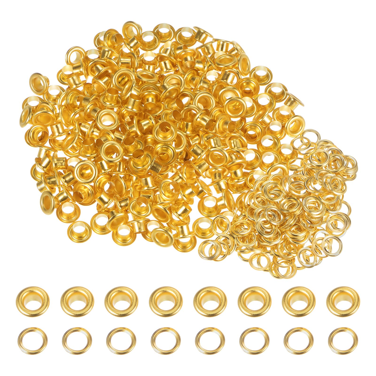 HARFINGTON 200 Set Color Round Grommets 5mm