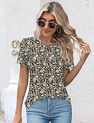 Kistore Womens Fashion Plus Size Short Sleeve Crew