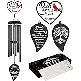 Sympathy Gifts for Loss of Dad, 30" Memorial Wind Chimes Gift for Loss of Father, Bereavement Condolence Gifts for Dad, Remembrance for Funerals, in Memory of Papa