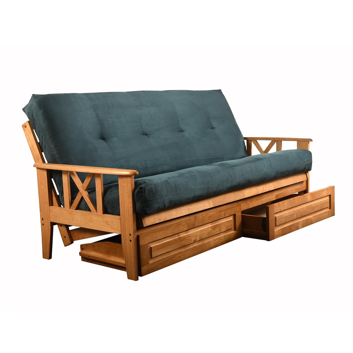 Amazon Eldorado Futon Brown Finish Frame w Coil 8 Inch