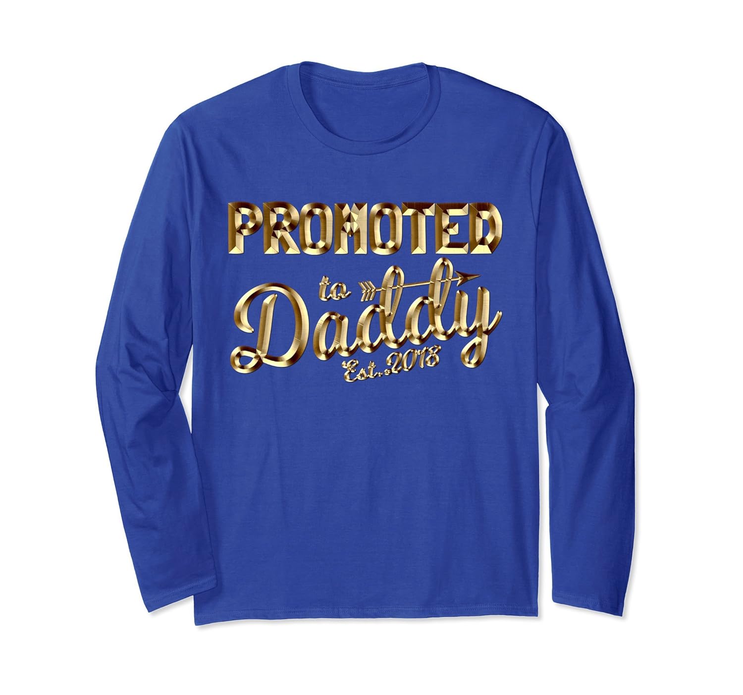 Promoted To Daddy Est. 2018 Long Sleeve Gender Reveal Gift-anz