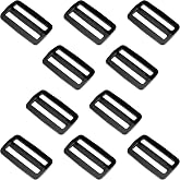 Strapworks Black Plastic Tri-Glide Slide &ndash; for Bag Straps, Rifle Slings, Dog Collars &ndash; 2 Inch