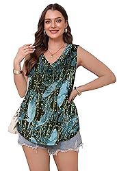 OFEEFAN Womens Tops Summer Clothes Resort Wear for