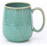 HYTYSKAR Large Coffee Mugs, Extra Large Ceramic Coffee Mug, 23 oz Handmade Pottery Mug, Big Tea Cups with Handle for Office and Home, Dishwasher and Microwave Safe (Crystal Green)