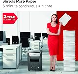 Rexel Momentum X410-SL Slimline Cross Cut Shredder 10-11 Sheets 23L Black view 2