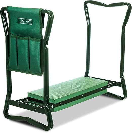 Livivo Folding Portable Garden Kneeler For Gardening Multi Use Can Be Adjusted To Use As Bench