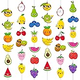 8pcs Fruit Theme Hanging Garlands Tutti Frutti Party Decorations Summer Fruit Birthday Party Room Wall Decor for Watermelon Strawberry Theme Birthday Supplies