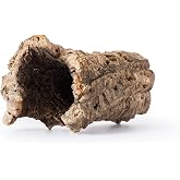 Gal&aacute;pagos (05505) Natural Cork Bark for Reptiles &ndash; Ideal for Bearded Dragons, Snakes, and Geckos &ndash; Climbing Accessory for Terrariums, Turtle Tanks, and Bird Cages, Tube 7&rdquo; &ndash; 9&rdquo;, Natural