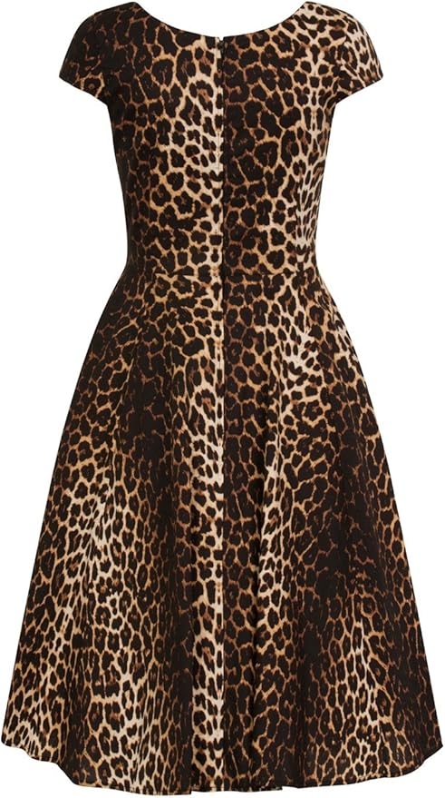 rockabilly leopard dress