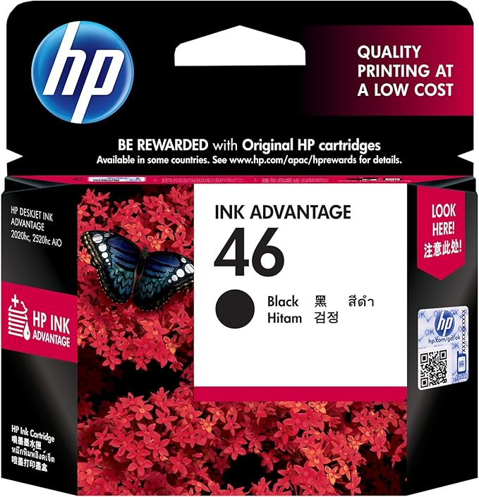 hp cartridge 46 black price