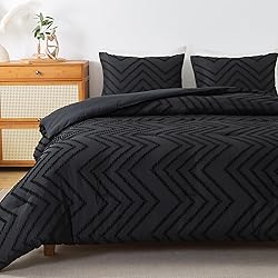 Andency Black Twin/Twin XL Comforter Set, Twin Bed