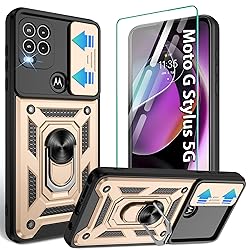 for Moto G-Stylus-5G-Case with Slide Camera