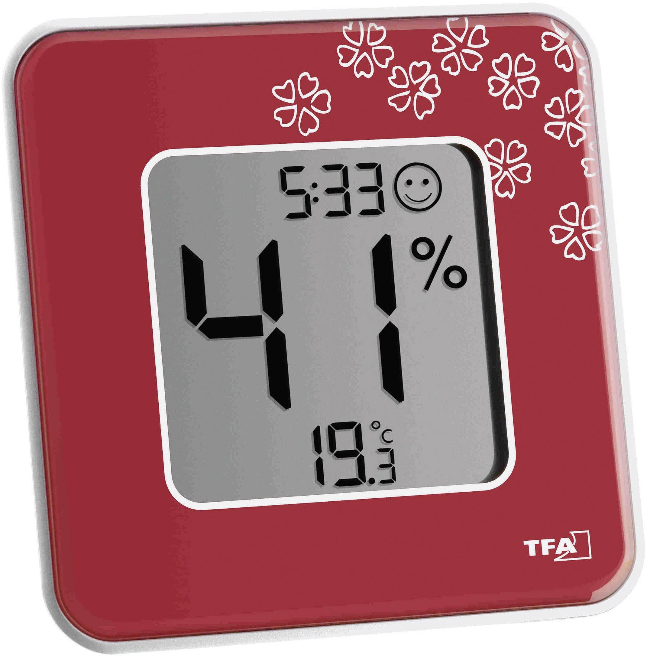 TFA Dostmann Style Digital Thermo-Hygrometer, Multi-Colour, 9.9 x 11.6 x 3.5 cm
