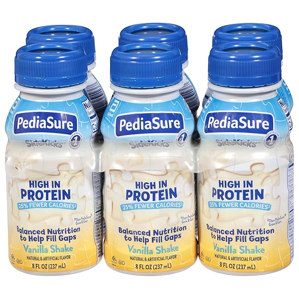 PEDIASURE, SIDEKICKS VANILLA PROTEIN SHAKES, 6 COUNT