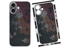 CSKINZ Premium Full Wrap Phone Skin for iPhone 17 Pro Max, 3D Textured Matte Vinyl, Multicolour Marble Pattern, Scratch Resis