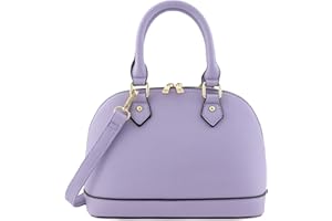 FASHIONPUZZLE Zip-Around Saffiano Classic Dome Satchel
