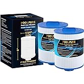 POOLPURE PAS50SV-F2M Spa Filter Replaces Unicel 6CH-502, Filbur FC-0311, Excel Filters XLS-604, Baleen AK-90161, Magnum AR50, Master Deluxe M60506 Hot Tub Filter, 2 Pack