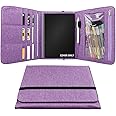 Folio Cover Compatible with Rocketbook Everlast Fusion, Multi A5 Size Notebook Organizer, Pen Loop/Business Card Holder, 9.6" x 7.4" inch (Executive Size)
