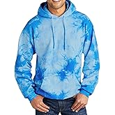 Gravity Threads Mens Crystal Tie-Dye Pullover Hoodie Sweater