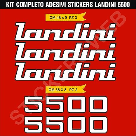 Aufkleber Stickers Landini 5500 Bewegung Terra Bagger Passen Sie Die Farben Cod 0365 Amazon De Auto