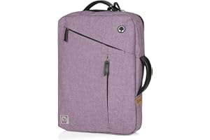 ELESAC Convertible 15 inch Laptop Briefcase & Backpack - Foldable Straps - Removable Shoulder Strap - Laptop case for HP/DELL